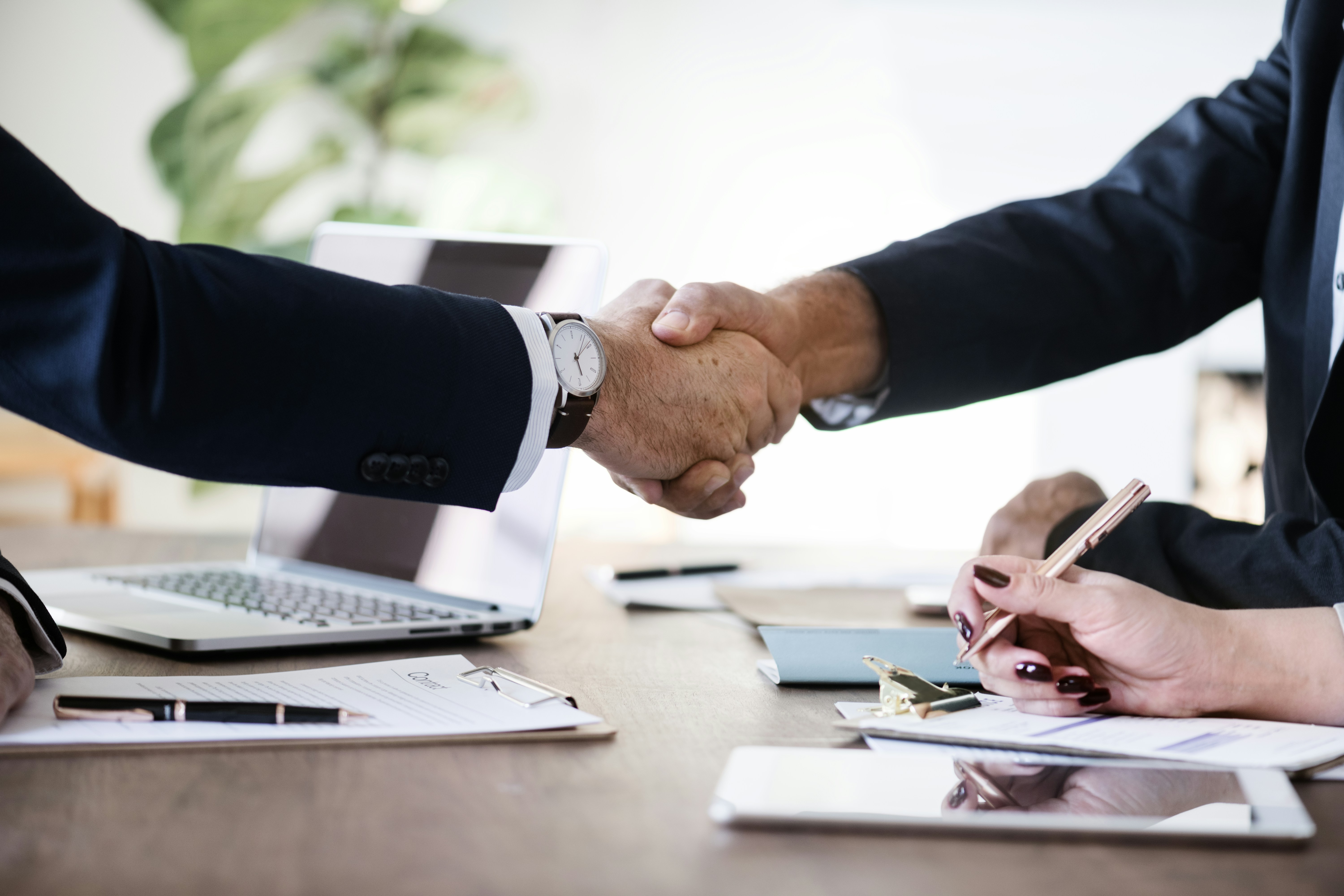 Professional business handshake — 1st Safety Ltd partnership